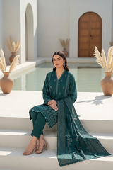 03 Piece Unstitched Pashmina Printed - Design 19
