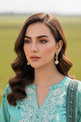 03 Piece Stitched Printed Embroidered Lawn