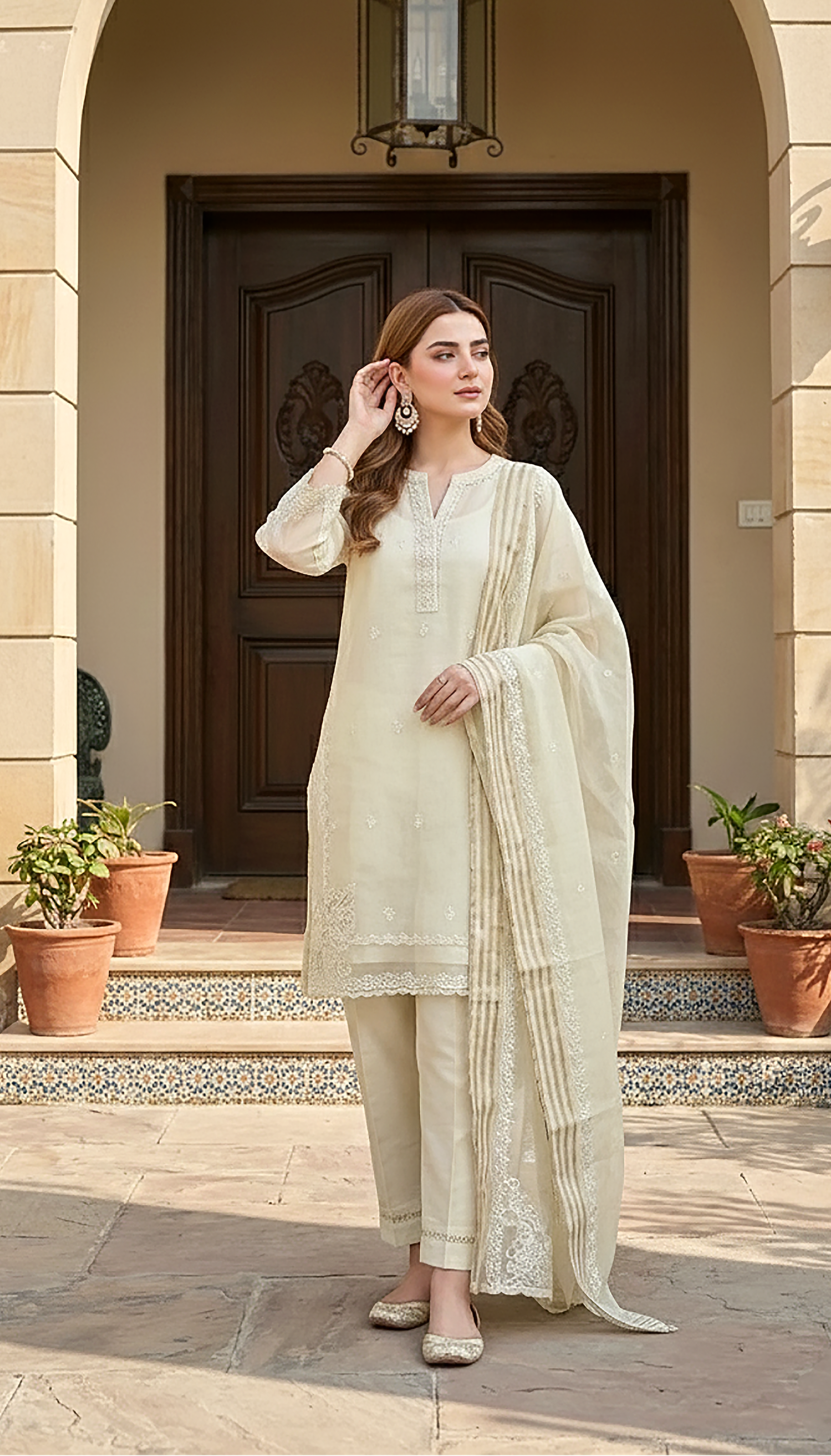 03 Piece Ready to wear Embroidered