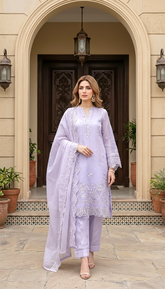03 Piece Ready to wear Embroidered