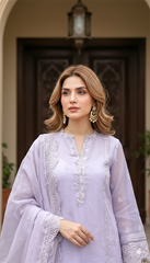 03 Piece Ready to wear Embroidered