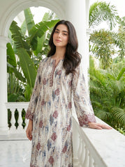 02 Piece Unstitched Printed Embroidered Shirt & Trouser - View 4 - Lakhany