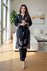 02 Piece Unstitched Embroidered with Shirt & Trouser - Lakhany