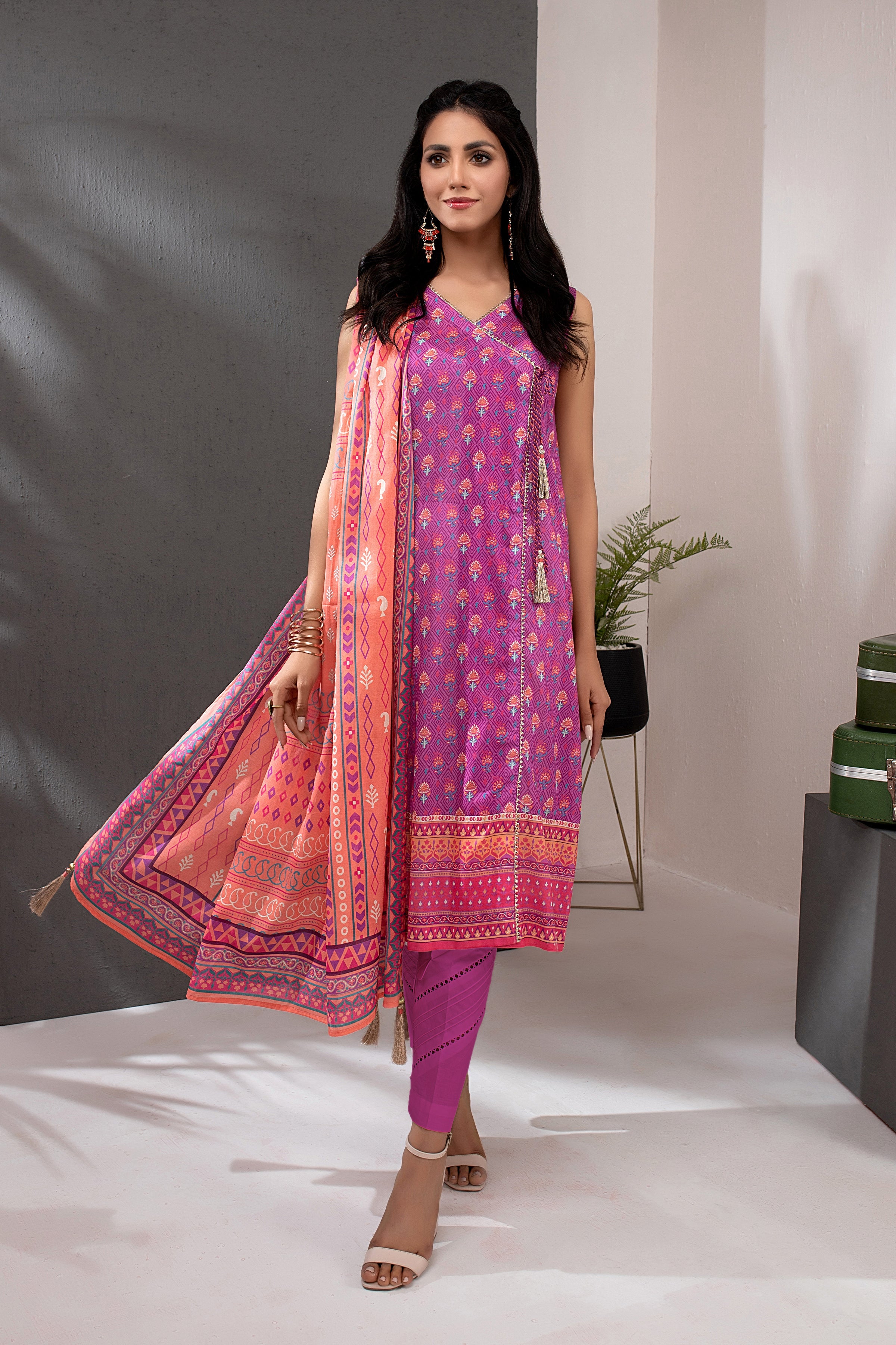 02 Piece Unstitched Printed Lawn - Lakhany