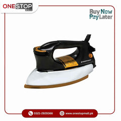 Westpoint Dry Iron WF-90B Non-Stick Gold Coating Over Heat Safety Brand Warranty