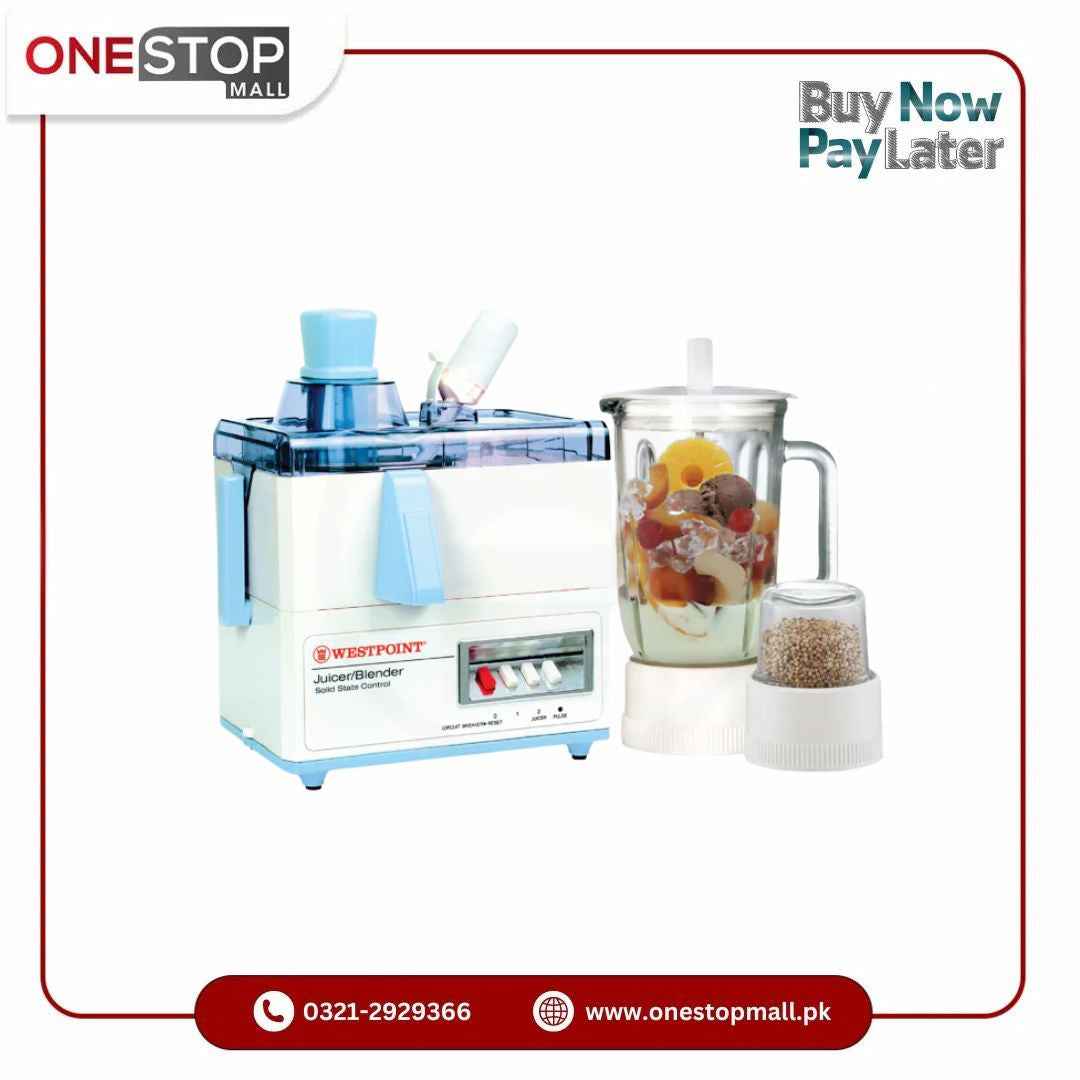 Westpoint Juicer Blender Drymill WF-7201GL Stainless Steel Easy Cleaning Brand Warranty