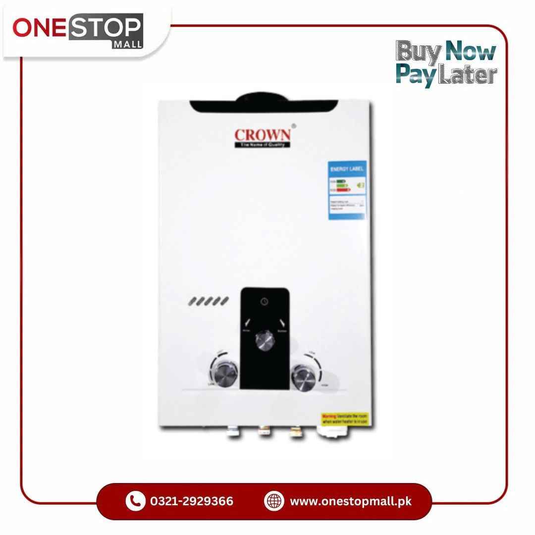 Crown Instant Geyser IG-2B-7L – 7 Litre Imported Water Heater With Digital Display 1 Year Brand Warranty