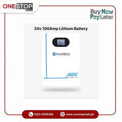 CoreTech 24v (2.5KW) 100Amp Lithium Battery