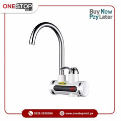 Electric Tap ( Wall Mount ) Instant Electric Water Heater Sink Fitting 3000W Instant Electric Water Heater Instant Hot Faucet Kitchen Electric Tap Water Heating Instantaneous Water Heat