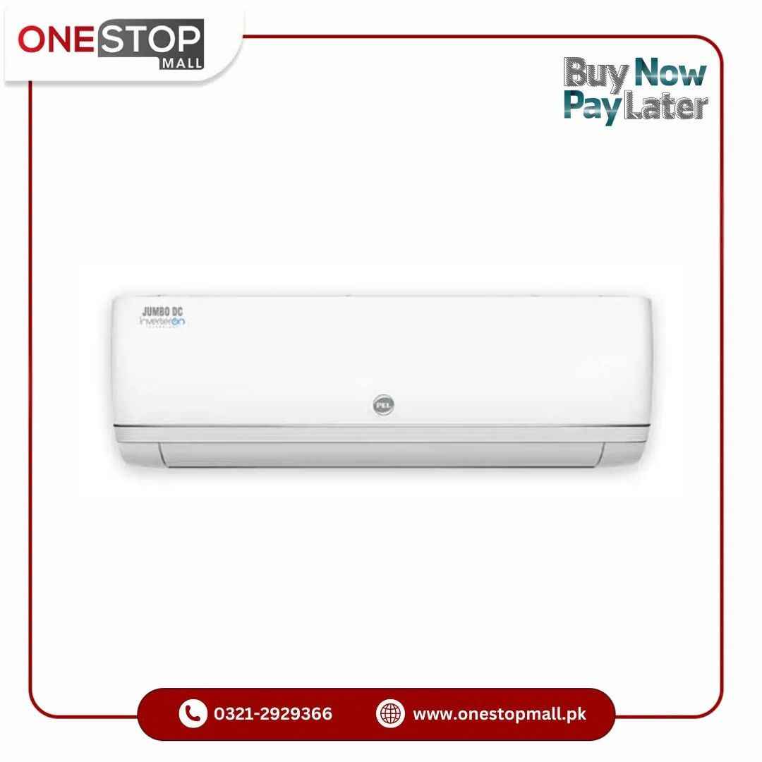 PEL Inverter On 18K FIT Black T3 1.5 Ton Air Conditioner WiF 80% Outstanding Efficiency & Electricity Savings Heat & Cool 4D Air Flow With 10 Years Compressor Warranty
