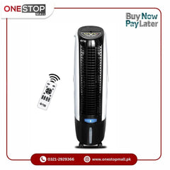 Nasgas Room Air Cooler Tower Model NAC-2300 Unique & Stylish Design Cooling With ice Box Room Temperature Display Dust Proof Special Design Mesh Brand Warranty - Onestopmall.pk