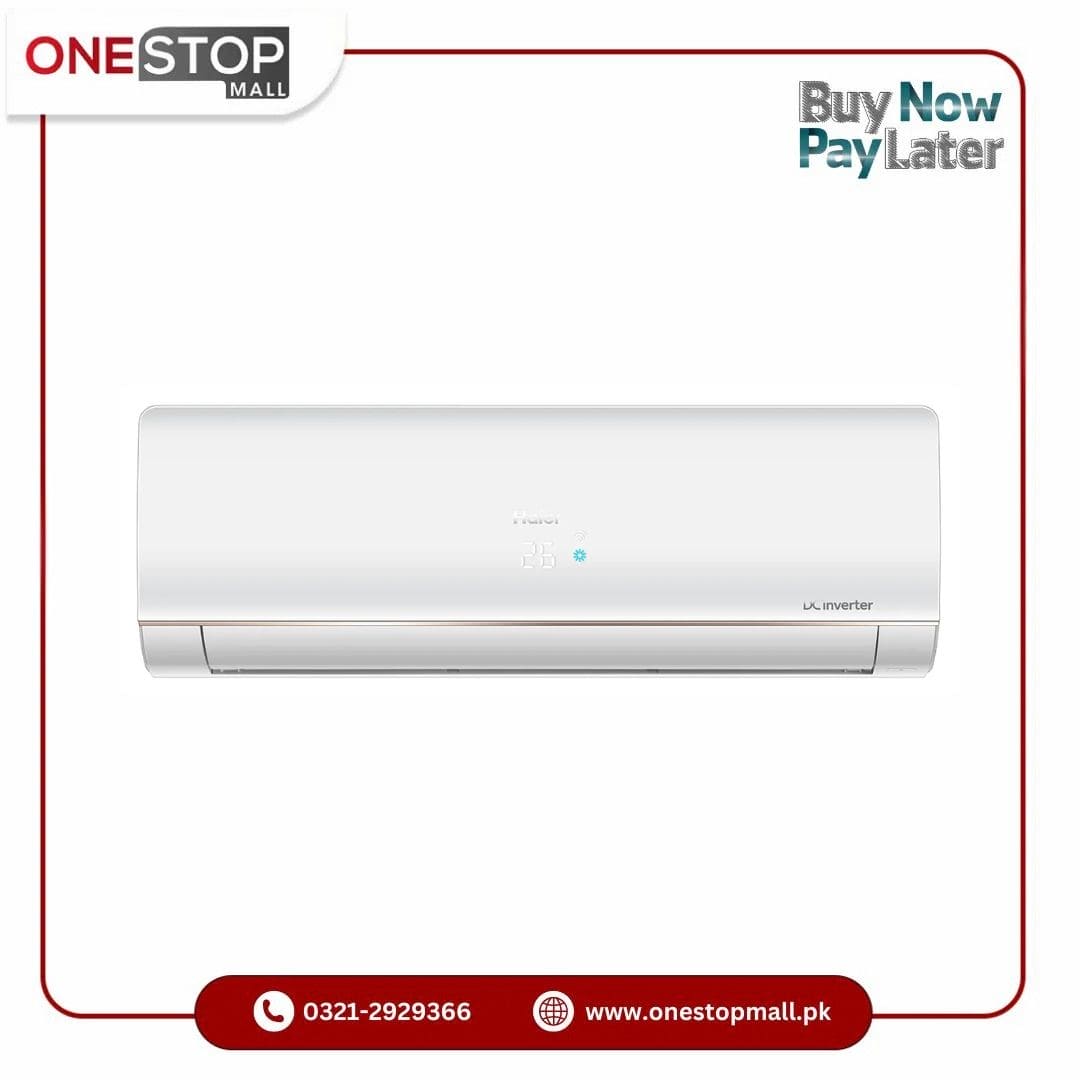 Haier 1.5 Ton DC Inverter AC HSU - 19LFCM ( New Model 2025 ) 19000 BTU 100 % Copper UPS Enabled Self Cleaning Turbo Cooling - Wide Voltage- Full BTU-White Color 10 Years Warranty - Onestopmall.pk