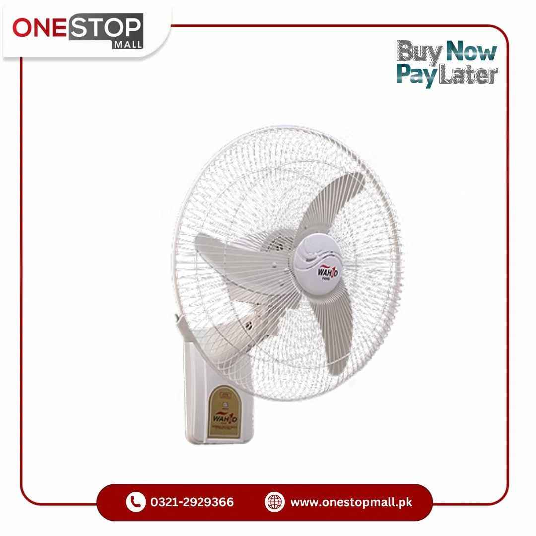 Wahid Bracket Fan Smart AC/DC White Pure Copper Wire Brand Warranty