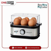 Bingo (EB-001) EGG BOILER (6 Eggs) Stylish Stainless Steel Housing Brand Warranty