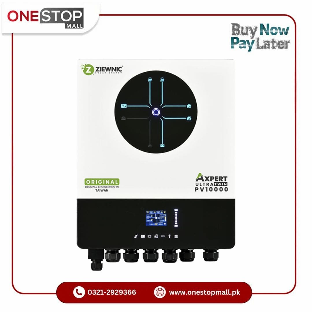 ZIEWNIC AXPERT Series ULTRA 8KW (PV10000) Built-In Power Status Lighting Indicators Brand Warranty - Onestopmall.pk
