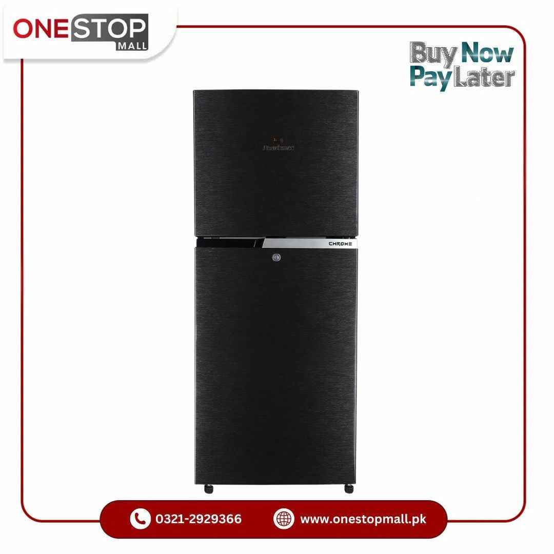 Dawlance Refrigerator REF 91999 CHROME HAIRLINE BLACK Double Door