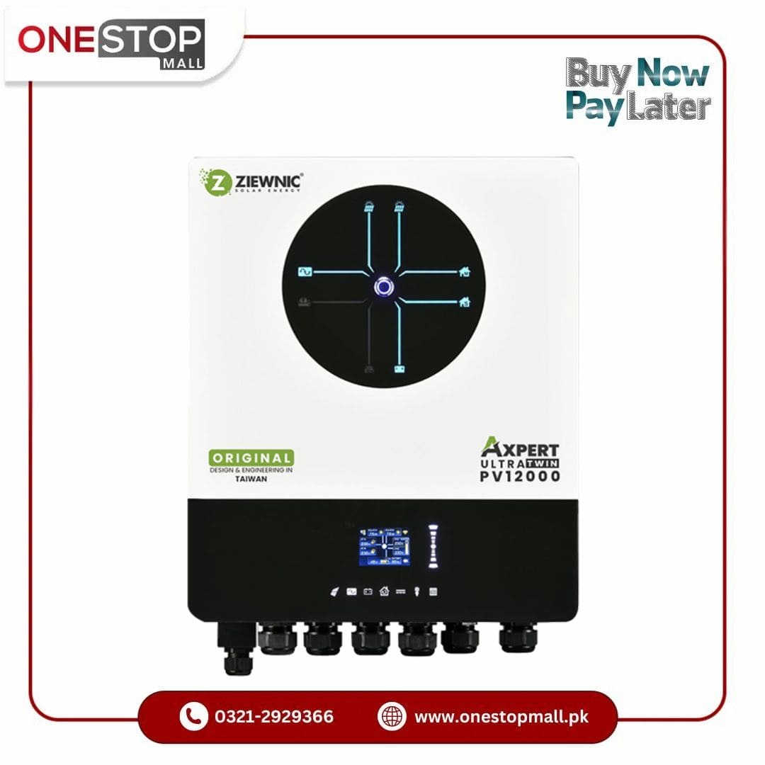 ZIEWNIC AXPERT Series ULTRA 11 KW (PV 12000) Built-In Power Status Lighting Indicators Brand Warranty - Onestopmall.pk