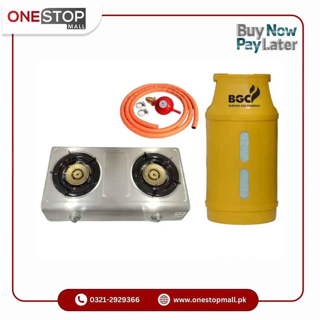 Murphy GD-402 LPG Gas Stove BGC 10KG Fiber Cylinder Gas Pipe Regulator Winter Deal