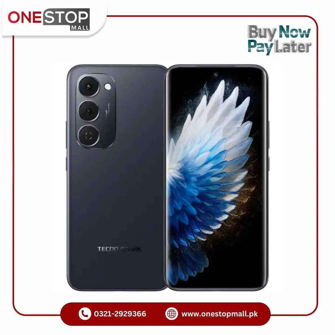 Tecno Spark 40 Pro Plus 8GB RAM 256GB Battery Type 5200 mAh PTA Approved Brand Warranty