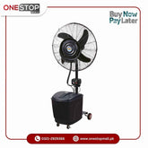 Super Asia MIST Pedestal Fan Triple Speed Heavy Duty Motor Delivery Only For Karachi Brand Warranty