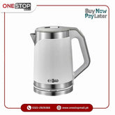 Super Asia Electric Kettle EK-1120 2.0 Litter Capacity Stainless Steel Kettle With Blue Indicator