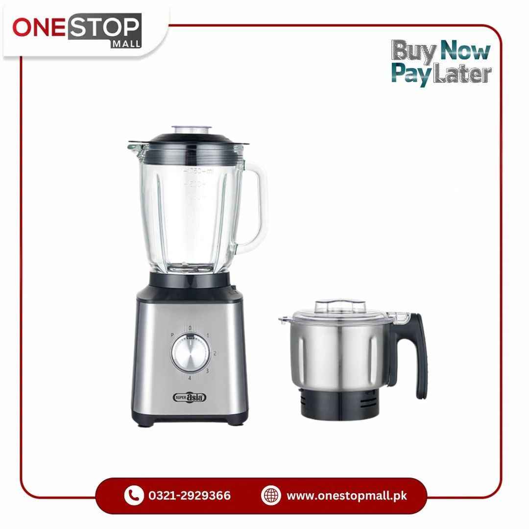 Super Asia BL-9300 Stand Blender Meat and Vegetables Chopper Brand Warranty