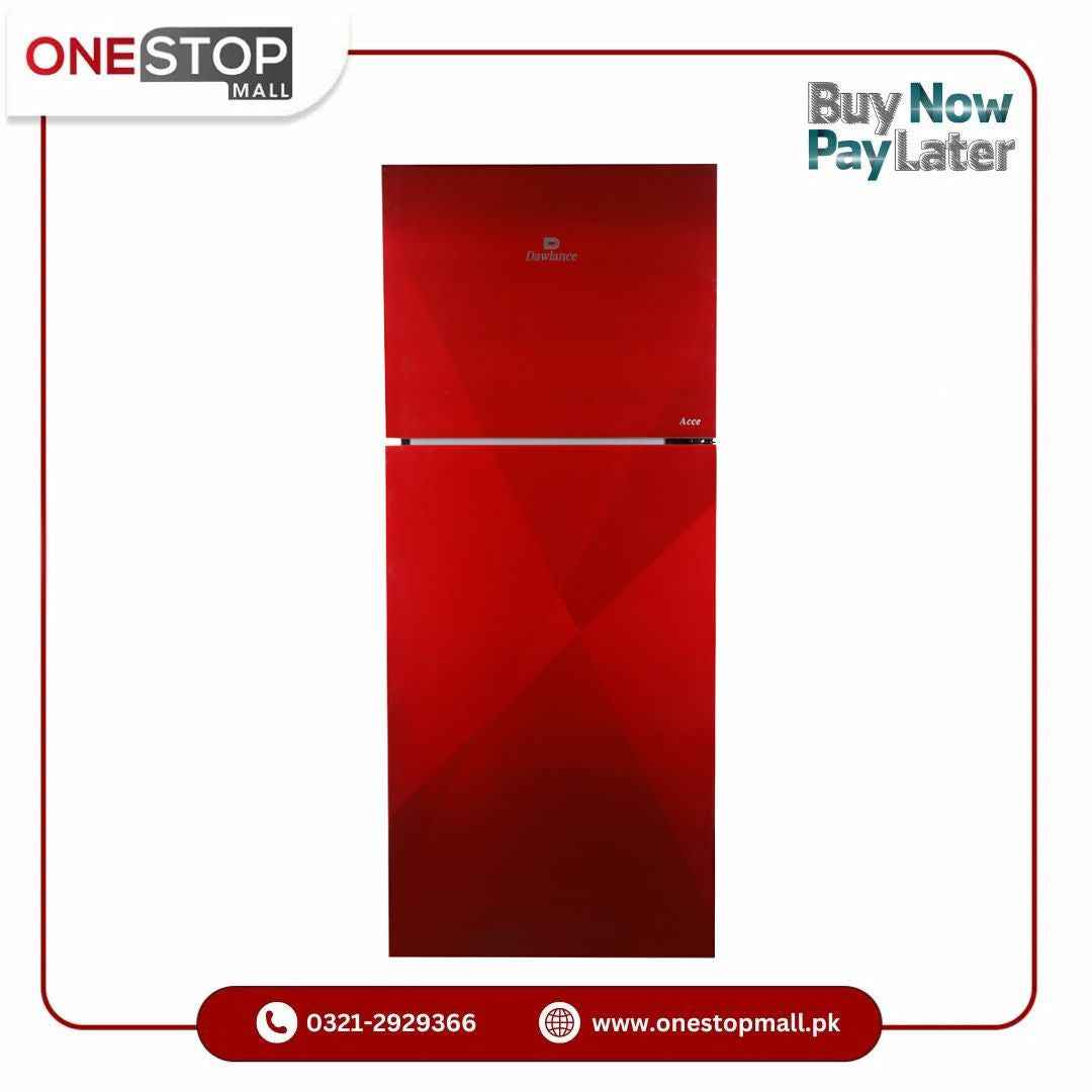 Dawlance Refrigerator 9178 Acce Coral Red Double Door Brand Warranty