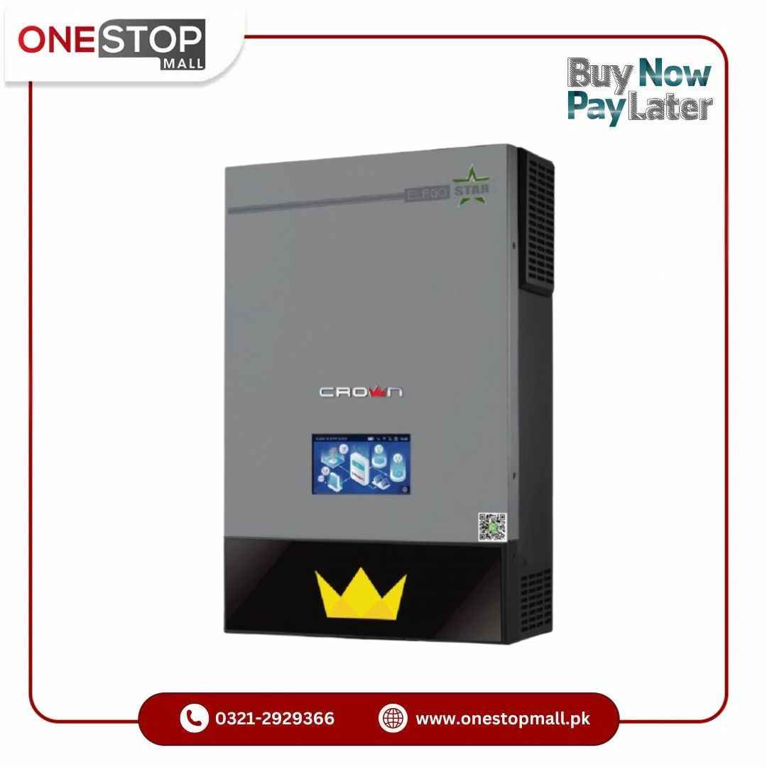 Crown Elego Star 6.5KW Solar Hybrid Inverter Pure Sine Wave Solar MPPT 5 Year Warranty
