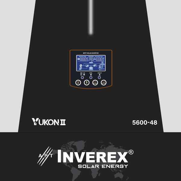 Inverex Yukon II .5.6 KW-48V Solar Inverter High-efficiency pure sine wave inverter 5 Years Brand Warranty