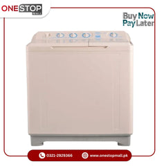 Haier HWM 120-AS Automatic 12 KG Twin Tub Washing Machine High Efficiency & Low Noise - Onestopmall.pk