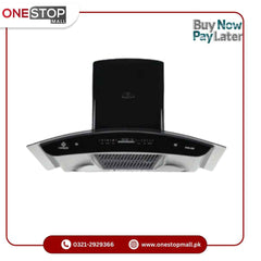 Nasgas Kitchen Hood KHD-280 35inch Touch Panel Front & top 5mm Tempered Glass 1 Year Brand Warranty