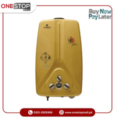 Nasgas DG-99 GOLD MODEL 9 Liter Instant Water Heater Natural Gas Geyser Auto cut-off protection device With Adapter - Onestopmall.pk