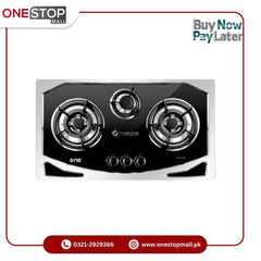 Nasgas Built In Hob DG-931 BK (Steel Top) Heavy gauge double shade steel top 1 Year Brand Warranty