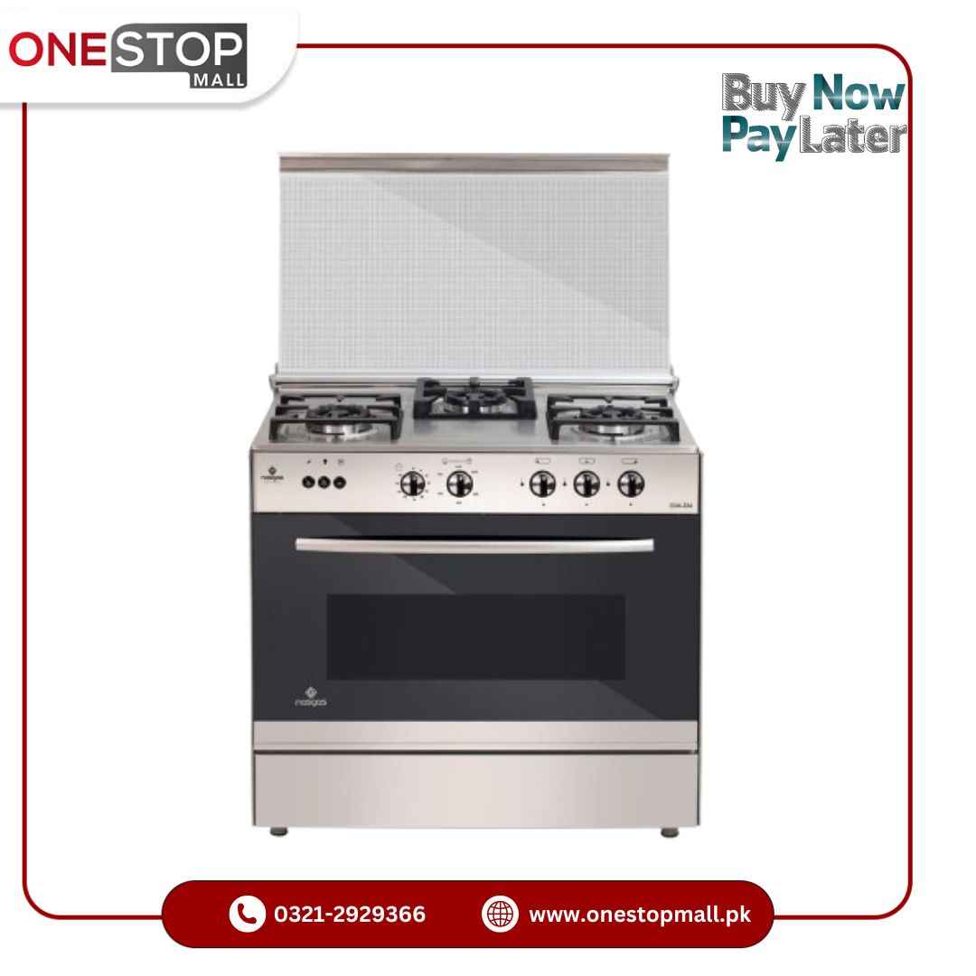 Nasgas EXM-334 36” (Single Door Three Super Prime Large Burners Heavy Grey Caste Iron Nonstick