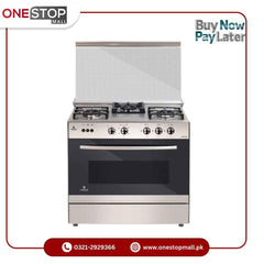 Nasgas EXM-334 36” (Single Door Three Super Prime Large Burners Heavy Grey Caste Iron Nonstick