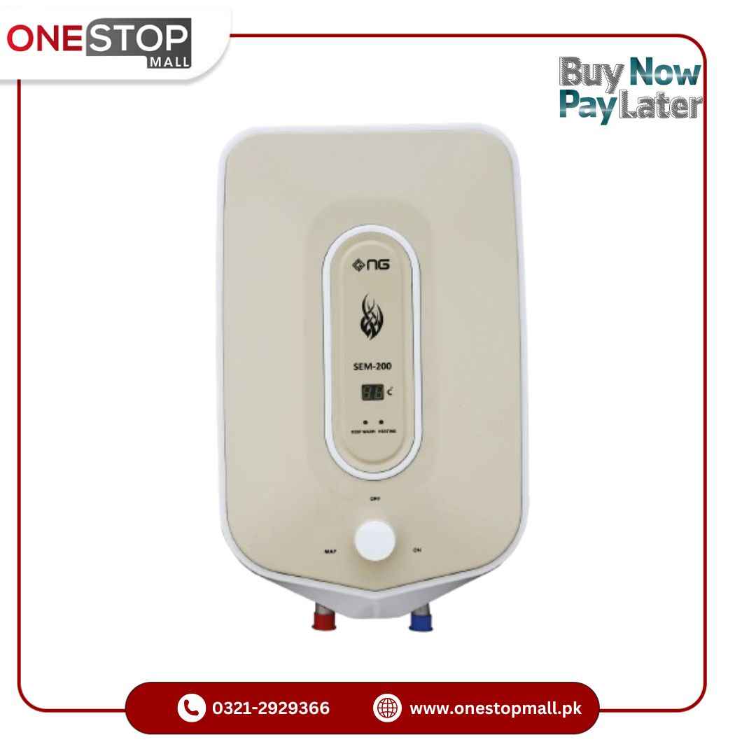 Nasgas Electric Geyser 20 Litter SEM 200 Semi Instant Electric Water Heater 1 Year Brand Warranty