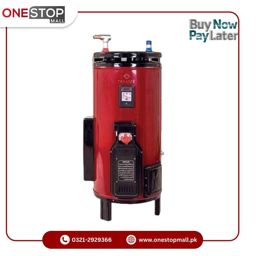 NasGas Geyser 20 Gallon Electric + Gas DEG-2020 Super Fast Heating DLX (Double Safety) Heavy Gauge 12 x 14 Water Tank