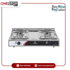 Nasgas Gas Stoves DG-115 Heavy Grey Cast Iron Burner 1 Year Brand Warranty
