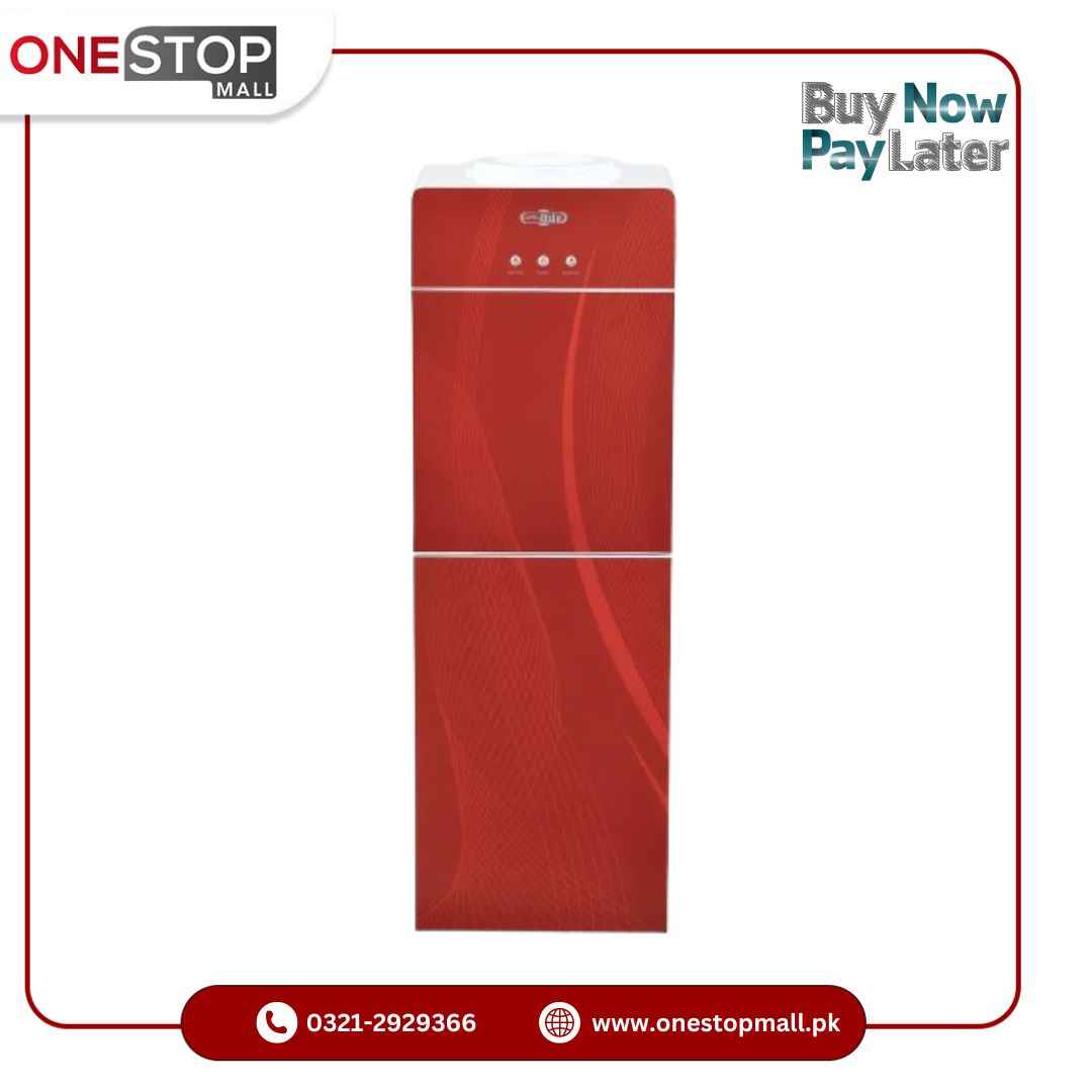 Super Asia Water Dispenser HC-45 RED 20 Liter Large Refrigerator Capacity Hygienic & Anti-Bacterial 1 Year Brand Warranty