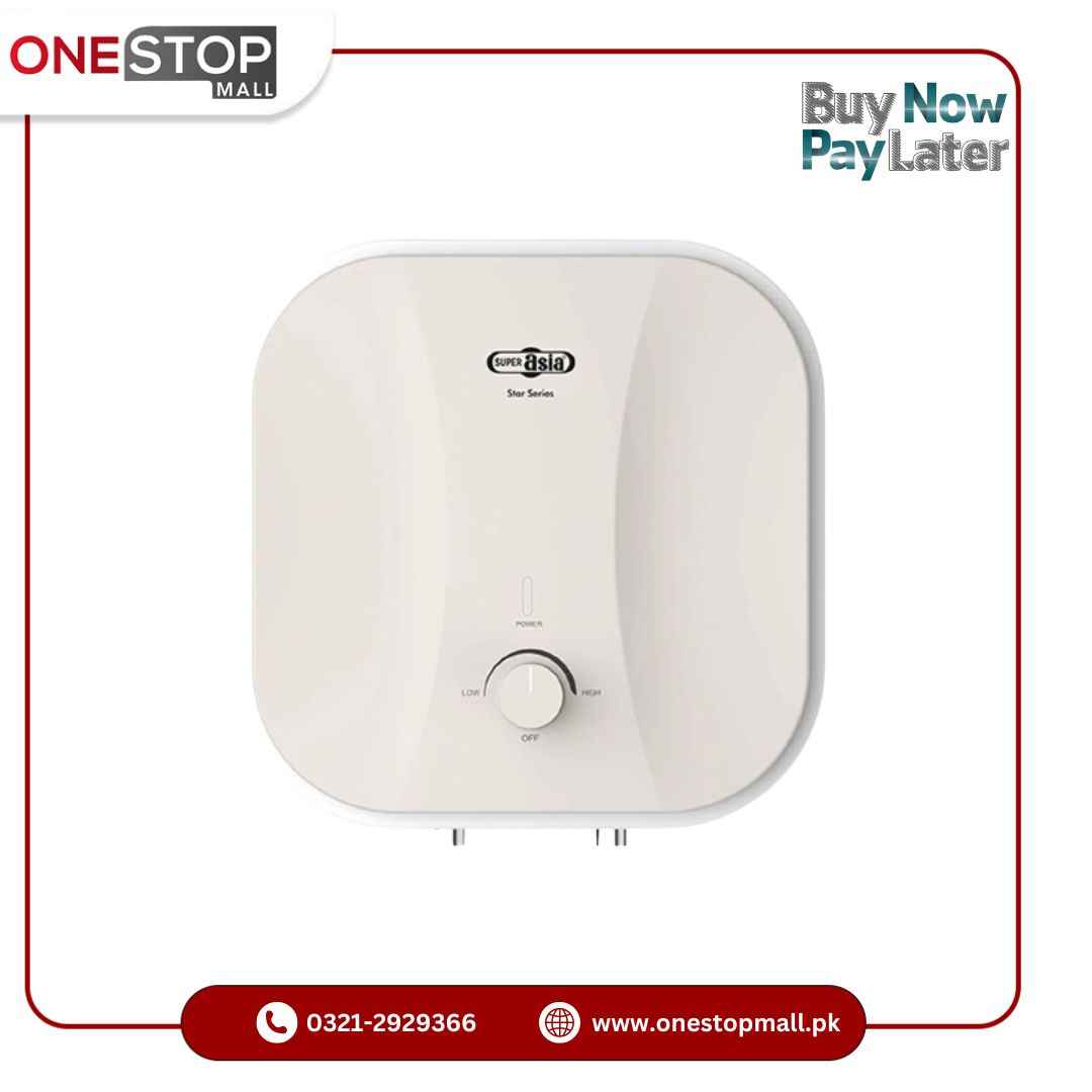 Super Asia 15 Ltr Electric Water Heater SEH 15 Model 1 Year Brand Warranty
