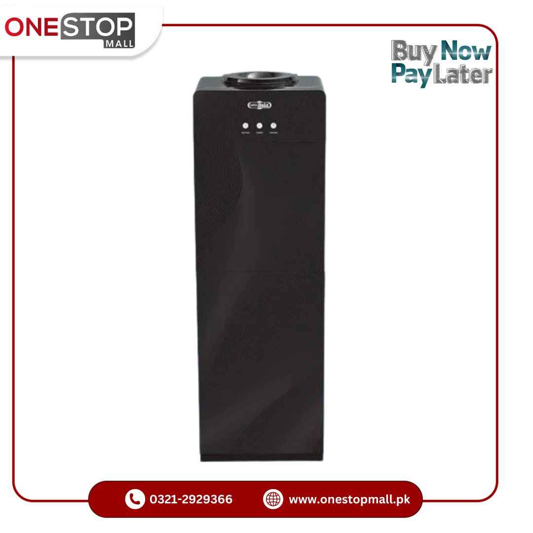 Super Asia Water Dispenser HC-51 B Elegant Tempered Double Glass Door Easy Water Dispensing with 3 Taps Brand Warranty