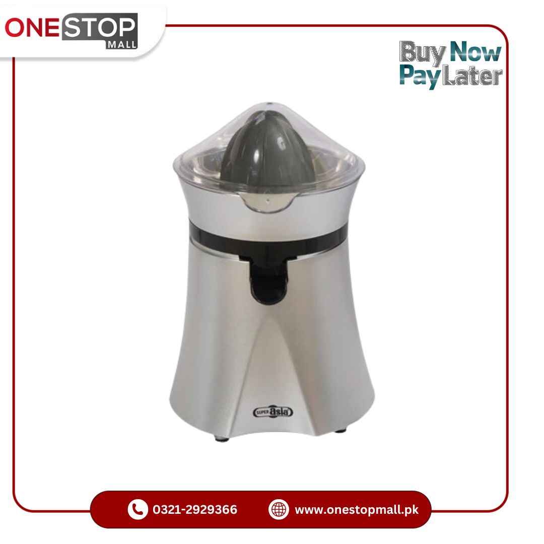 Super Asia CJ-1001 Citrus Juicer Smart juice outlet Silver spray body 1 Year Brand Warranty