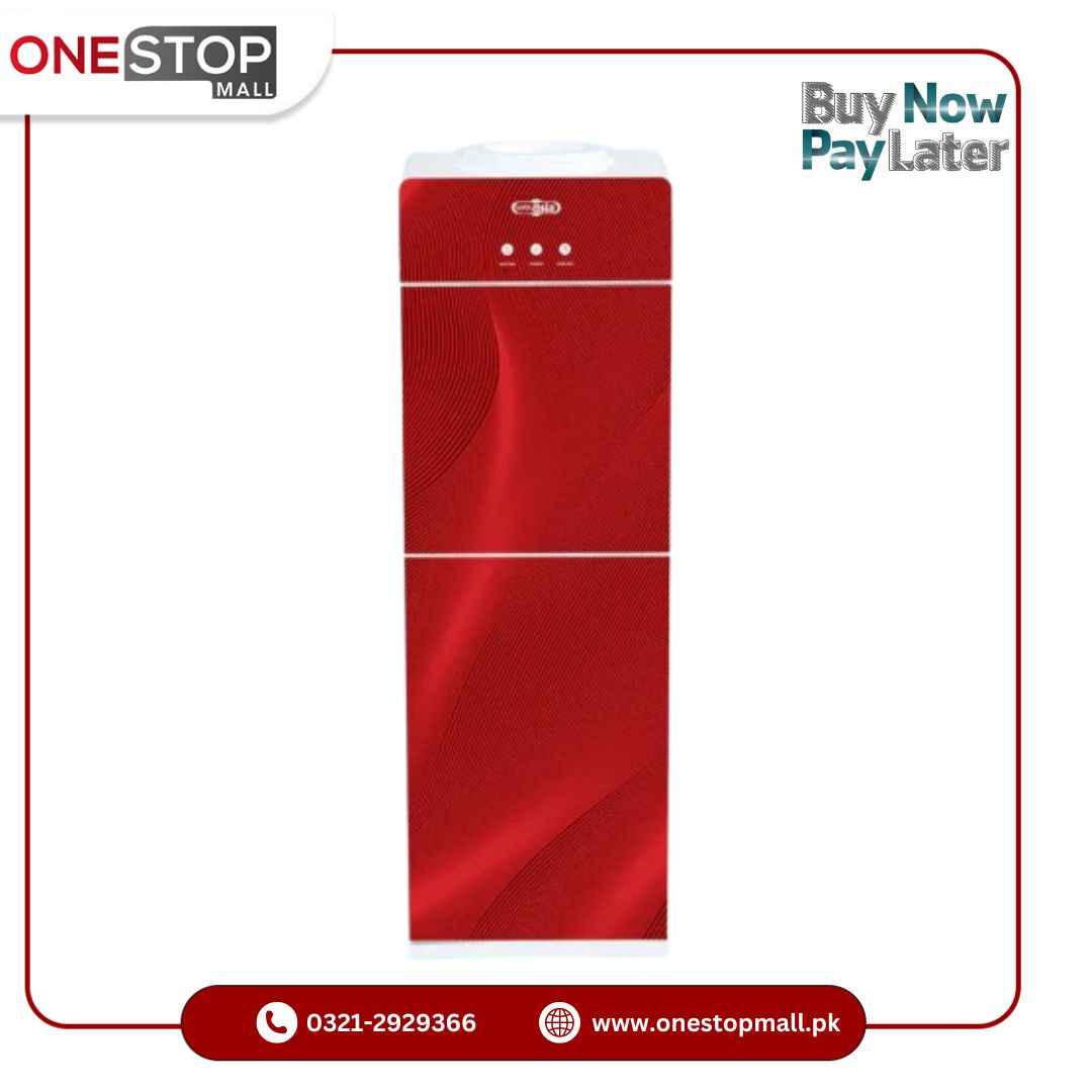 Super Asia Water Dispenser HC-52 R Elegant Tempered Double Glass Door Easy Water Dispensing with 3 Taps Brand Warranty
