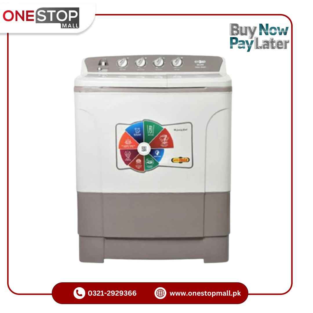 Super Asia Washing Machine SA-242 Clean Wash Scrub Board With Double Storm Pulsator 1 Year Brand Warranty