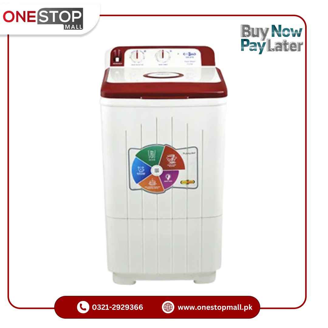 Super Asia Washing Machine SA-270 FAST WASH (CRYSTAL) Shock & rust proof plastic body 1 Year Brand Warranty
