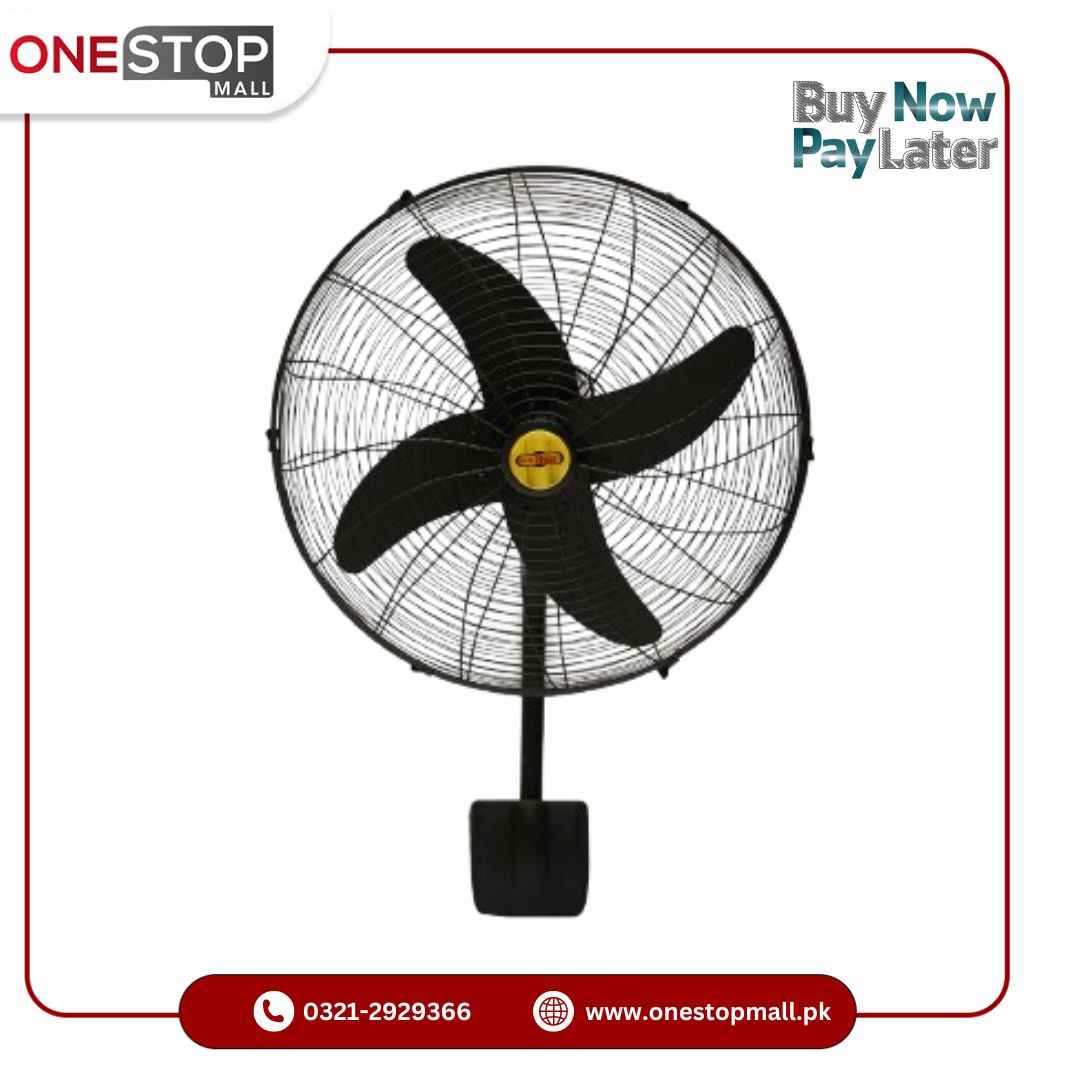 Super Asia AC DC Bracket Fan 24 Mega Long Lasting Motor Energy Efficient 3 Speed Button Operation 1 year Brand Warranty