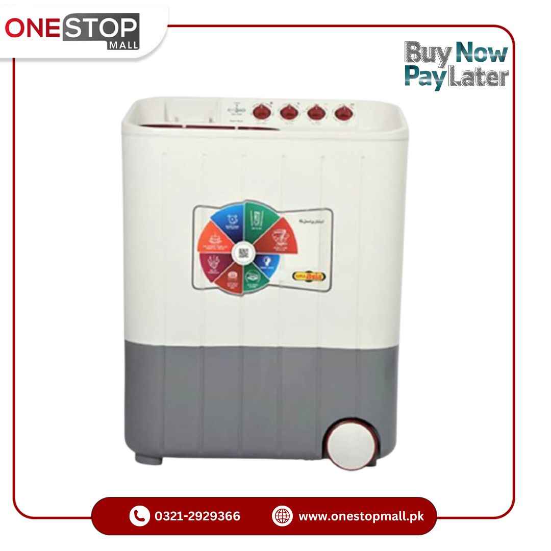 Super Asia Washing Machine SA-244 7 KG Twin Tub Shock & Rust Proof Plastic Body 1 Year Warranty