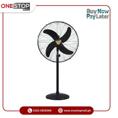 Super Asia AC DC Pedestal Fan 24 Inch Best Air Throw Due to Specially Designed Blades Brand Warranty