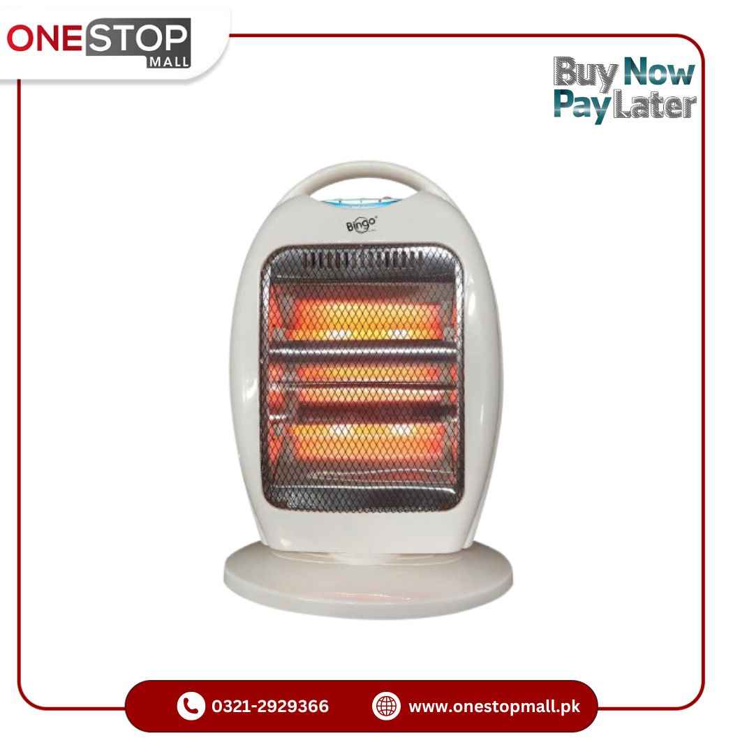 Bingo Deluxe Quartz Heater- HX-18 Stylish Touch Body Safety Front Grill Brand Warranty