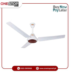 GFC Ceiling Fan AC 30 Watts RAVI Model 56'' Energy Saver Inverter Fan Energy Efficient Electrical Steel Sheet and 99.9% Pure Copper Wire Brand Warranty